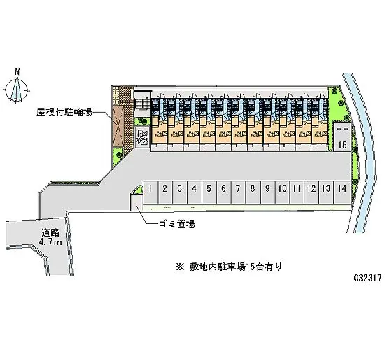 ★手数料０円★高槻市東五百住町 月極駐車場